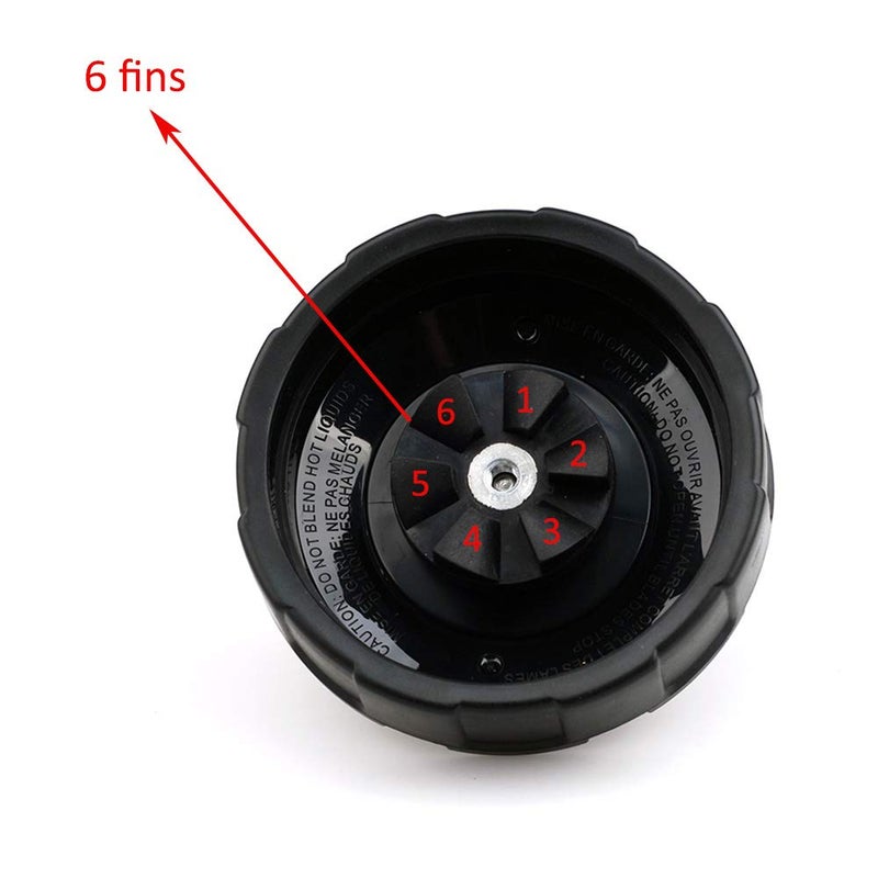 JOYSTAR مجموعة شفرات استخراج التروس Joystar 6 FINS تتوافق مع نماذج نوتري نينجا: Nutri NinjaProBL450-70/BL456-70/BL451-70/BL454-70 نوتري نينجا Auto-iQ BL480-70/BL480D-70/BL481-70/BL482-70/BL490-70 - Image 2